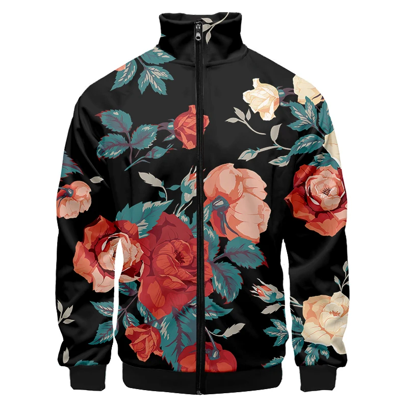 Leaf Flower Rose Sunflower Jackets 3D Printing Fall Winter Baseball Jacket Stand Collar Jacket Men/Women Hip Hop Jacket Zipper
Leaf Flower Rose Sunflower Jackets 3D Printing Fall Winter Baseball Jacket Stand Collar Jacket Men/Women Hip Hop Jacket Zipper