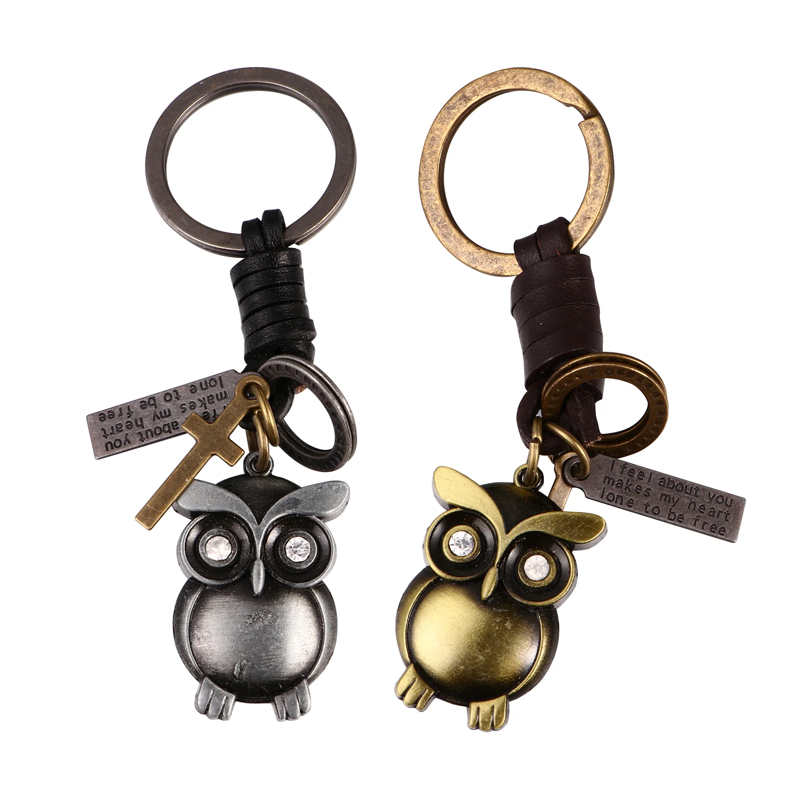 Owl Keychain Elaborate Chains DIY Accessories Novel Decors Vintage Rings Adornments Exquisite Pendants
Owl Keychain Elaborate Chains DIY Accessories Novel Decors Vintage Rings Adornments Exquisite Pendants