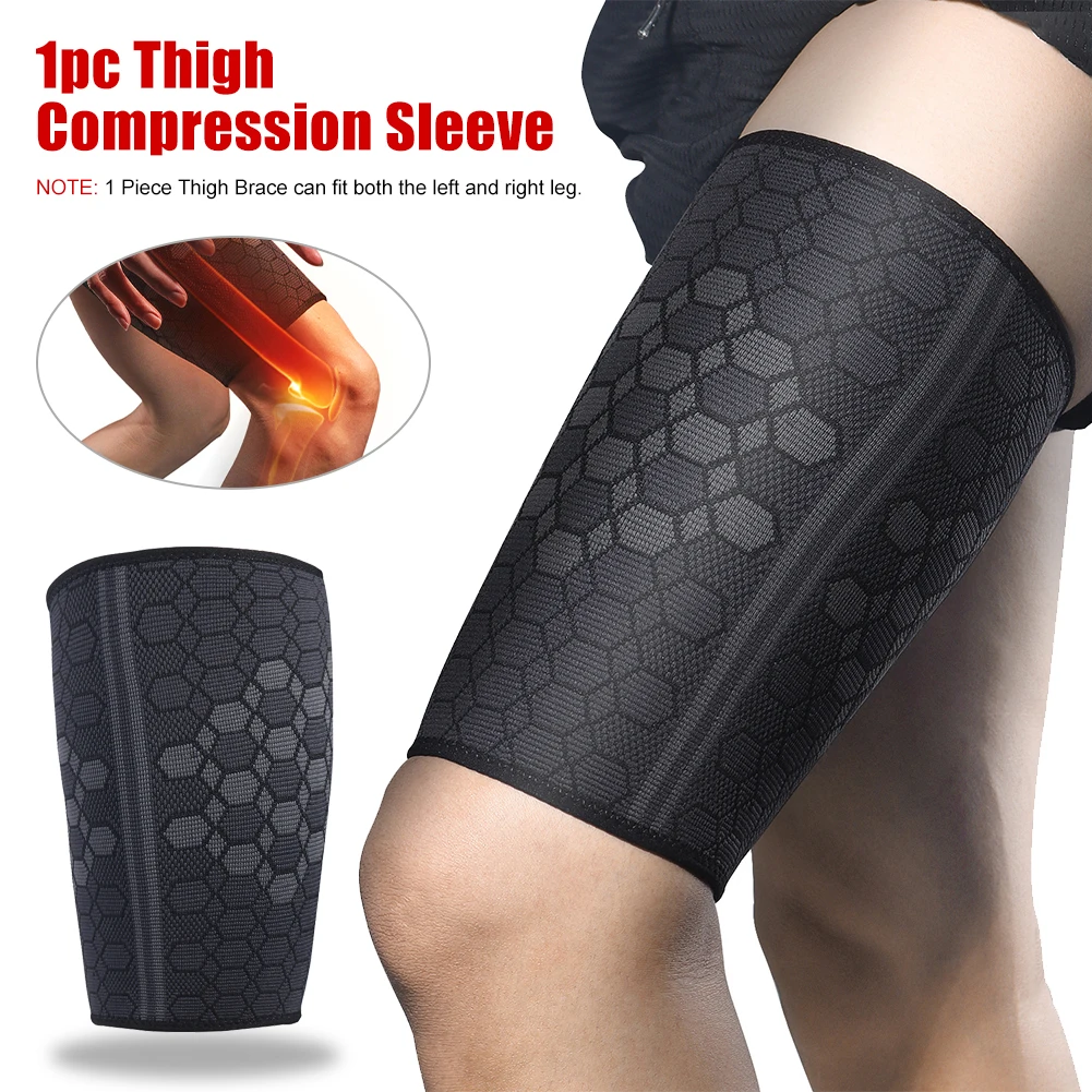 1PC Thigh Compression Sleeves Hamstring Quad Wrap Thigh Support For Pulled Groin Muscle Sprains Workouts Sports Recovery Unisex
1PC Thigh Compression Sleeves Hamstring Quad Wrap Thigh Support For Pulled Groin Muscle Sprains Workouts Sports Recovery Unisex