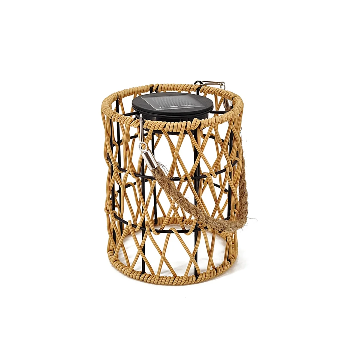 Пустотелая искусственная железная ротанговая плетеная Солнечная лампа для сада, солнечный подвесной фонарь для двора, декоративный подвесной светильник
Пустотелая искусственная железная ротанговая плетеная Солнечная лампа для сада, солнечный подвесной фонарь для двора, декоративный подвесной светильник