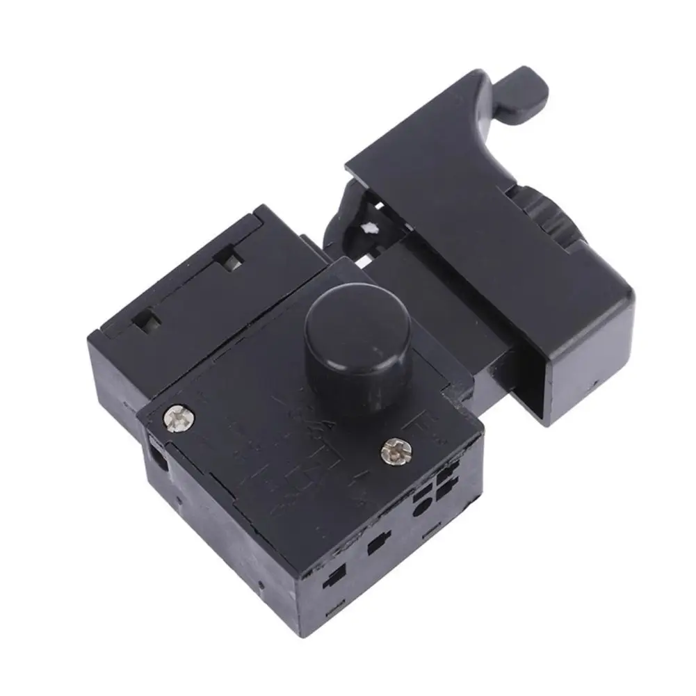 6A 250V 5E4 Trigger Button Switch ABS Plastic FA2-6/1BEK Controlling Electric Drill Gadgets Hardware Knob Lock On
6A 250V 5E4 Trigger Button Switch ABS Plastic FA2-6/1BEK Controlling Electric Drill Gadgets Hardware Knob Lock On