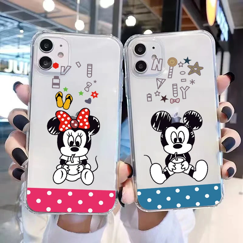 Mickey Minnie Mouse Disney For iPhone 13 12 11 Pro Max Mini X XR XS Max SE 6 6S 7 8 Plus Clear Phone Case Soft Black
Mickey Minnie Mouse Disney For iPhone 13 12 11 Pro Max Mini X XR XS Max SE 6 6S 7 8 Plus Clear Phone Case Soft Black