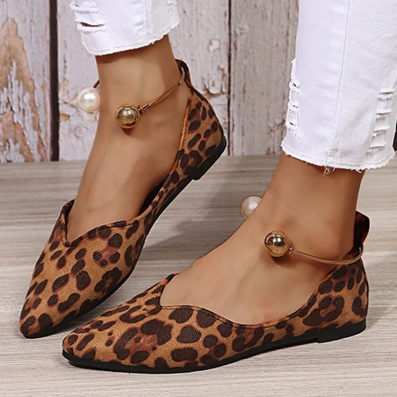 Women's Faux Pearl Buckle Ballet Flats Lightweight Pointed Toe Slip on Shoes for Women Ankle Ring Decor Ladies Casaul Flats
Women's Faux Pearl Buckle Ballet Flats Lightweight Pointed Toe Slip on Shoes for Women Ankle Ring Decor Ladies Casaul Flats