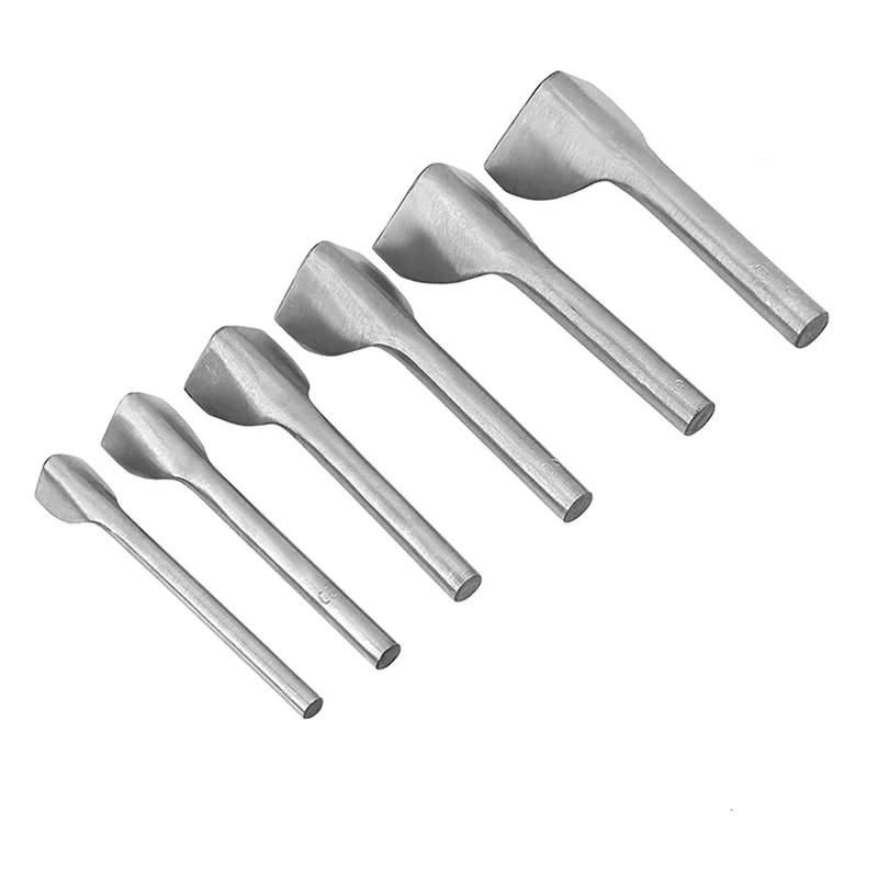 Set Of 6 DIY Leather Crafts V Punch Tape End Cutter for Home Leather Sewing Making Tapes Wallets (15-40Mm)
Set Of 6 DIY Leather Crafts V Punch Tape End Cutter for Home Leather Sewing Making Tapes Wallets (15-40Mm)