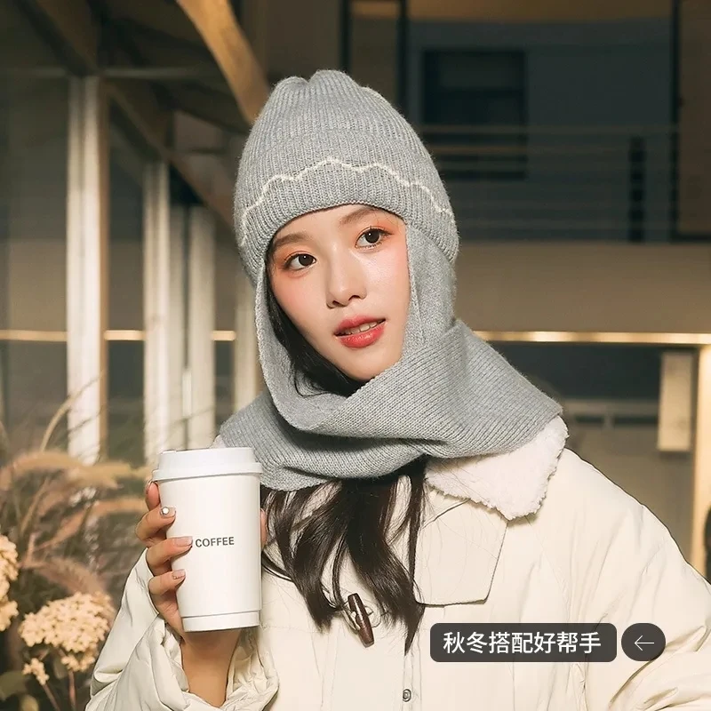 Woolen Knitted One-piece Hat Head Neck Ear Protection Antarctic Fleece Windproof Warm Scarf Soft Comfortable
Woolen Knitted One-piece Hat Head Neck Ear Protection Antarctic Fleece Windproof Warm Scarf Soft Comfortable