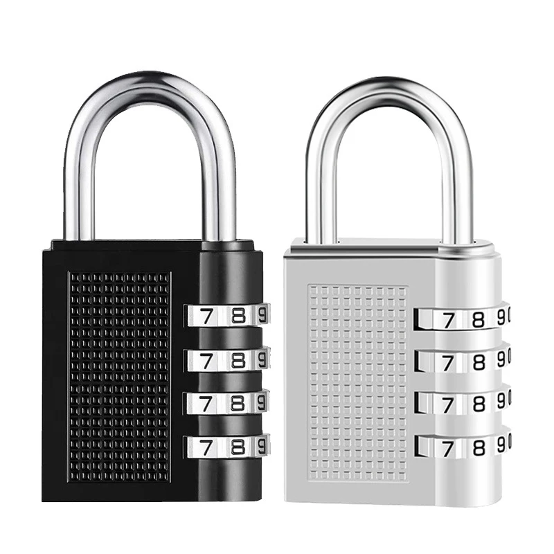 4 Dial Digit Number Combination Lock Security Lockset For Suitcase Luggage Backpack Coded Locker Gym Padlock Stainless Steel
4 Dial Digit Number Combination Lock Security Lockset For Suitcase Luggage Backpack Coded Locker Gym Padlock Stainless Steel