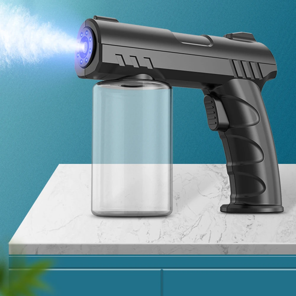 280ML Wireless Electric Sanitizer Sprayer USB Nano Blue Light Steam Spray Gun home garden Disinfection Watering Atomizer tool
280ML Wireless Electric Sanitizer Sprayer USB Nano Blue Light Steam Spray Gun home garden Disinfection Watering Atomizer tool