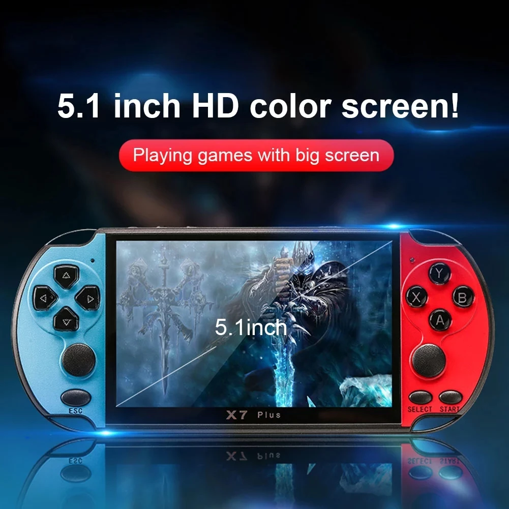 5.1inch Handheld Game Console Portable Double Rocker 8GB Memory Built in 1000 Games MP5 Retro Video Game Support AV Output
5.1inch Handheld Game Console Portable Double Rocker 8GB Memory Built in 1000 Games MP5 Retro Video Game Support AV Output