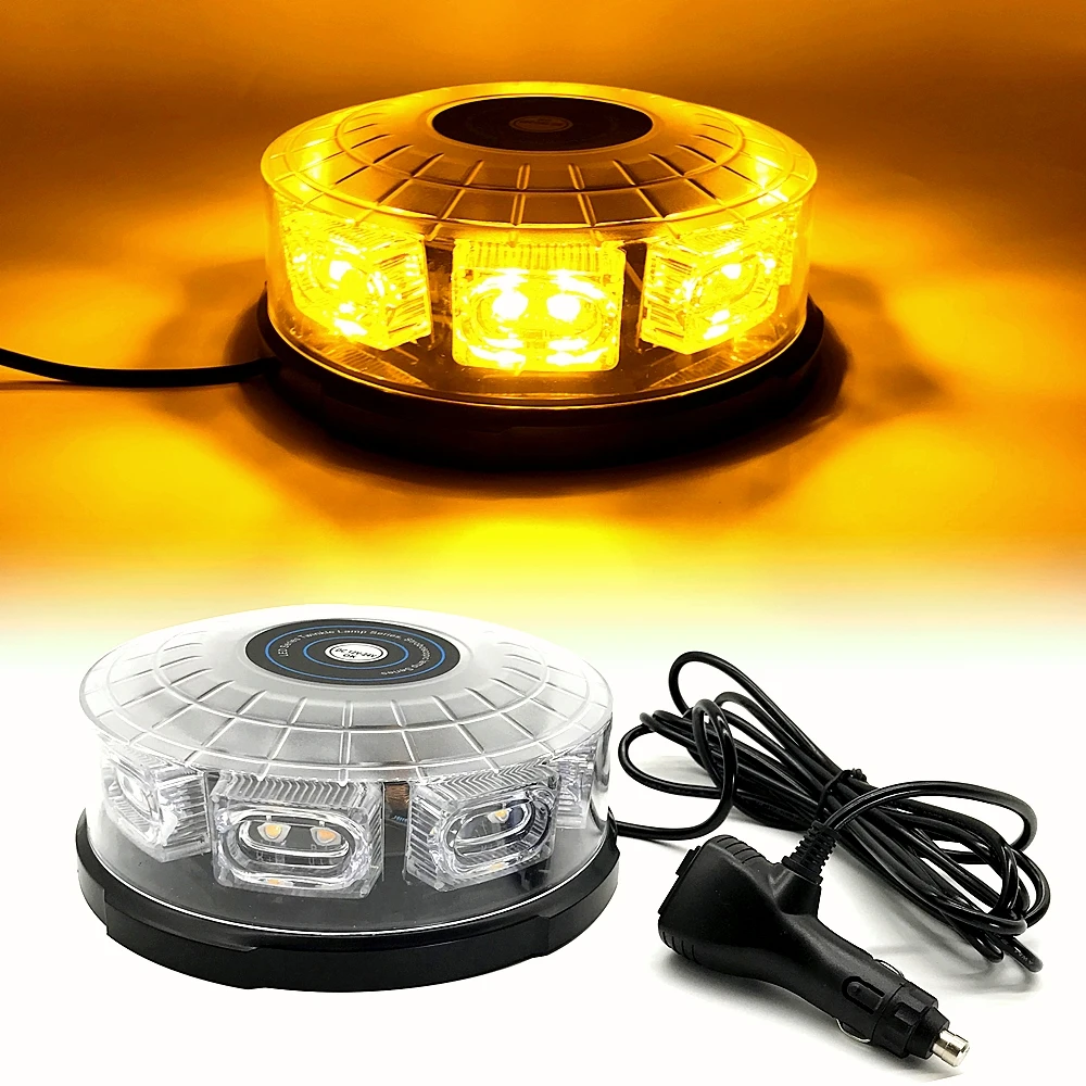 

16 LED Super Bright Car roof strobe light lightning flashing warning lights Beacon Police Emergency flash Signal lamp flasher