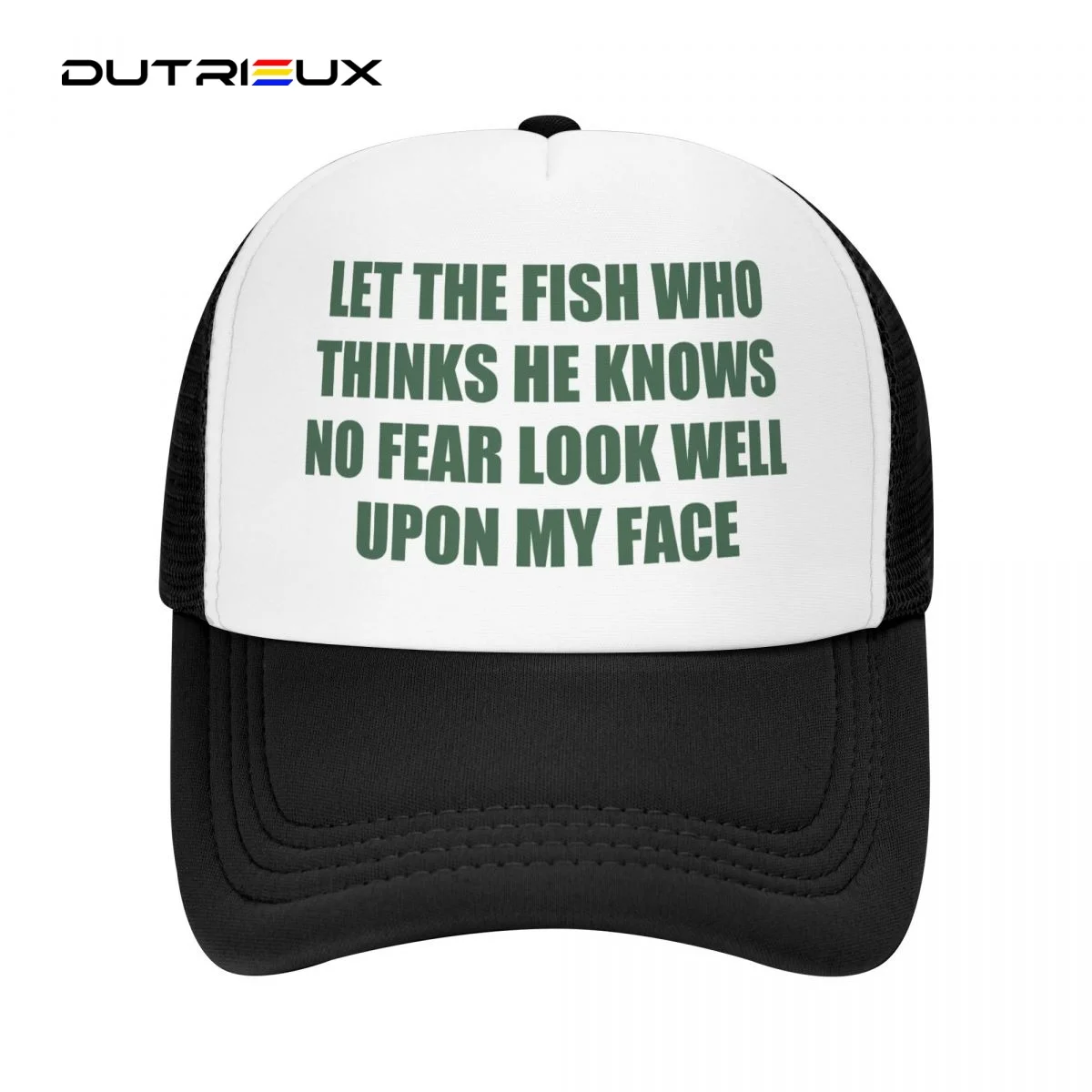 

Let The Fish Who Thinks He Knows No Fear Look Well Upon My Face Outdoor Sport Cap Baseball Cap Adjustable Cap Fashion Summer Hat