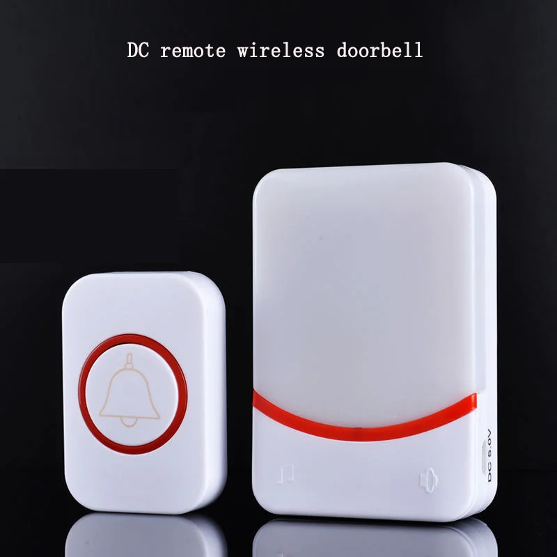 

Elderly Pager Cold Resistance DC Door Bell Built-in Reinforced Signal Antenna Outdoor Wireless Remote Colorful Flash Doorbell