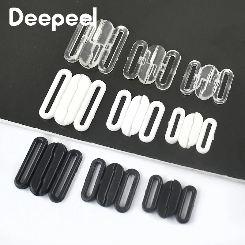 50/100Pcs Deepeel 10/12/15/20mm Plastic Bra Buckle Underwear Shoulder Strap Clasp Swimwear Bikini Adjuster Clip Hook Snap Button
50/100Pcs Deepeel 10/12/15/20mm Plastic Bra Buckle Underwear Shoulder Strap Clasp Swimwear Bikini Adjuster Clip Hook Snap Button