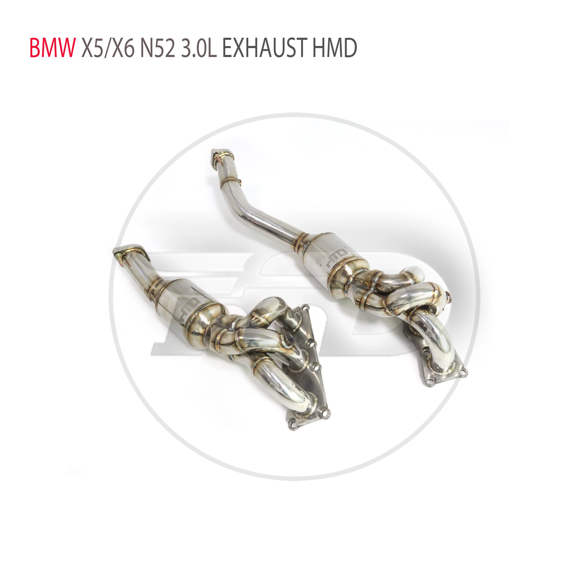 

HMD Exhaust System High Flow Performance Downpipe Manifold for BMW X5 X6 E70 E71 N52 3.0L Catalytic Converter Headers