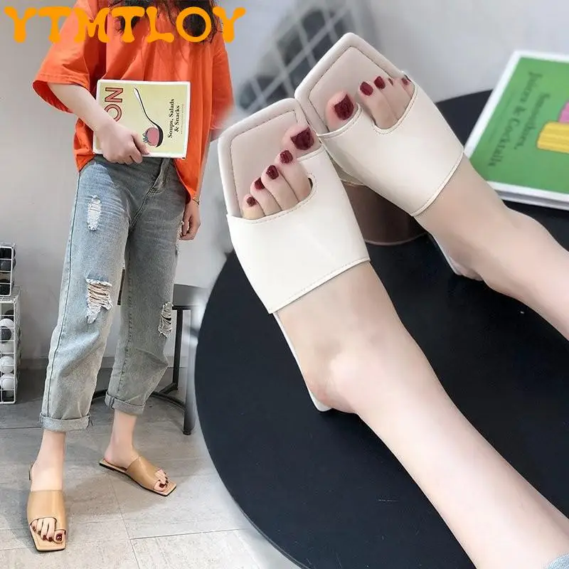 Set Toe Flat Sandals And Slippers Women Summer 2021 Fashion All-match Korean Style Flip Flops Flat Beach Shoes Tide 
Set Toe Flat Sandals And Slippers Women Summer 2021 Fashion All-match Korean Style Flip Flops Flat Beach Shoes Tide