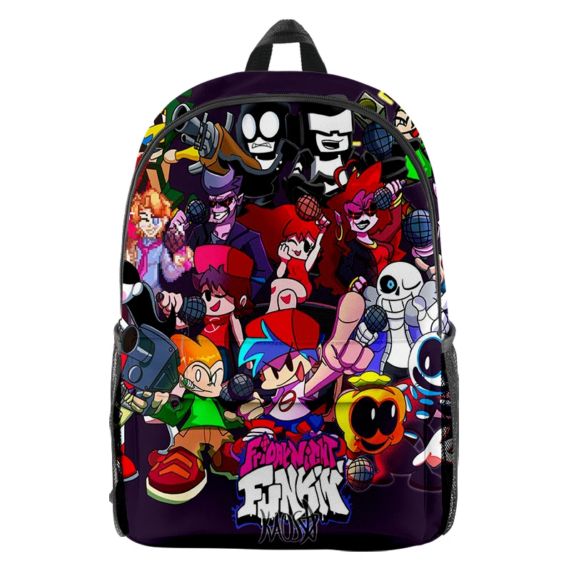 3D Game Friday Night Funkin Backpack Students School Bag Fnf Mochila Children Cartoon Bagpack Travel Rucksack Boys Girls Bookbag
3D Game Friday Night Funkin Backpack Students School Bag Fnf Mochila Children Cartoon Bagpack Travel Rucksack Boys Girls Bookbag