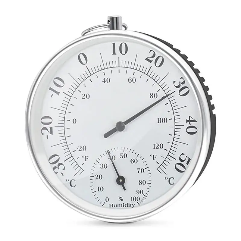 

Термометр-Гигрометр 2 в 1, комнатный и уличный измеритель влажности для сауны, комнаты, патио, дисплей с простым чтением