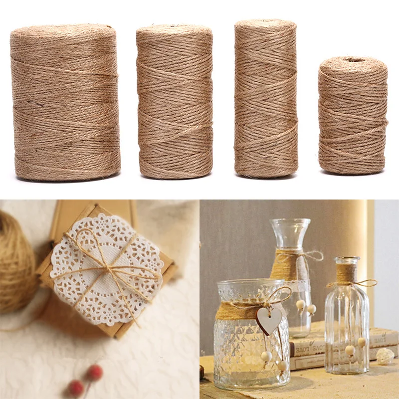 Two Or Three Strands Of Fine Twine Natural Hemp Linen Cord Twisted Burlap Jute Twine Rope String DIY Craft Decor
Two Or Three Strands Of Fine Twine Natural Hemp Linen Cord Twisted Burlap Jute Twine Rope String DIY Craft Decor