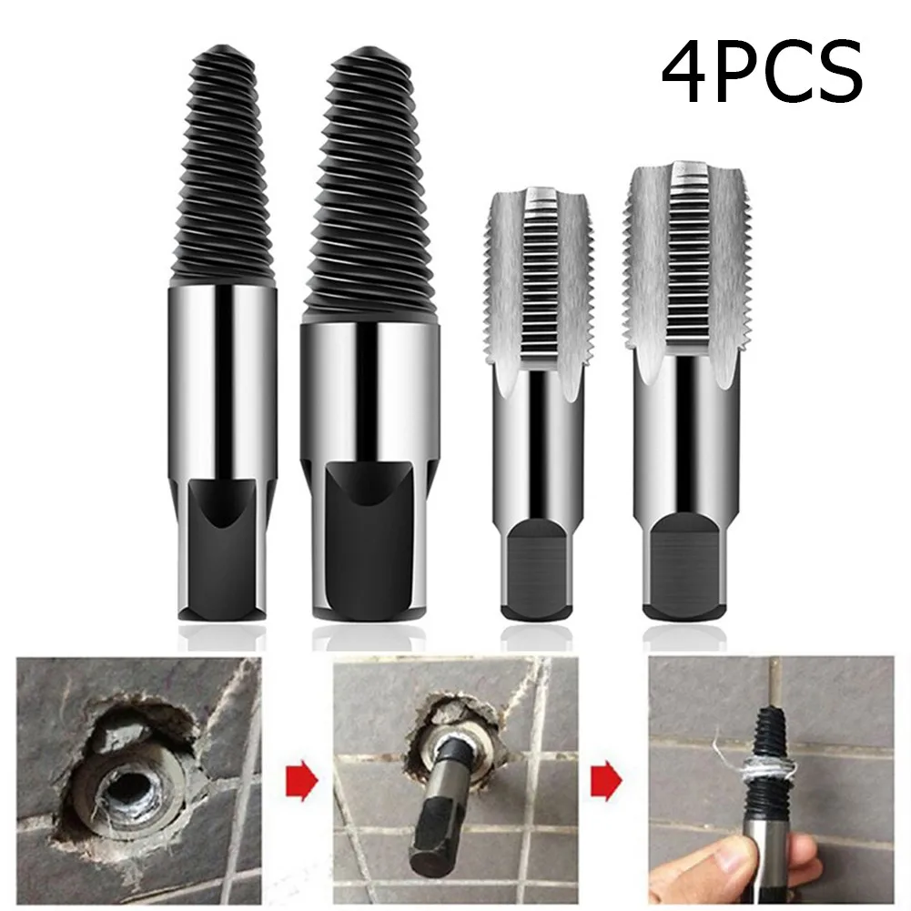 4pcs 1/2 And 3/4 Thread Screw Taps For Pipe Inner Threading Repair Tool With Screw Extractor Set Household Hand Plumbing Tools
4pcs 1/2 And 3/4 Thread Screw Taps For Pipe Inner Threading Repair Tool With Screw Extractor Set Household Hand Plumbing Tools