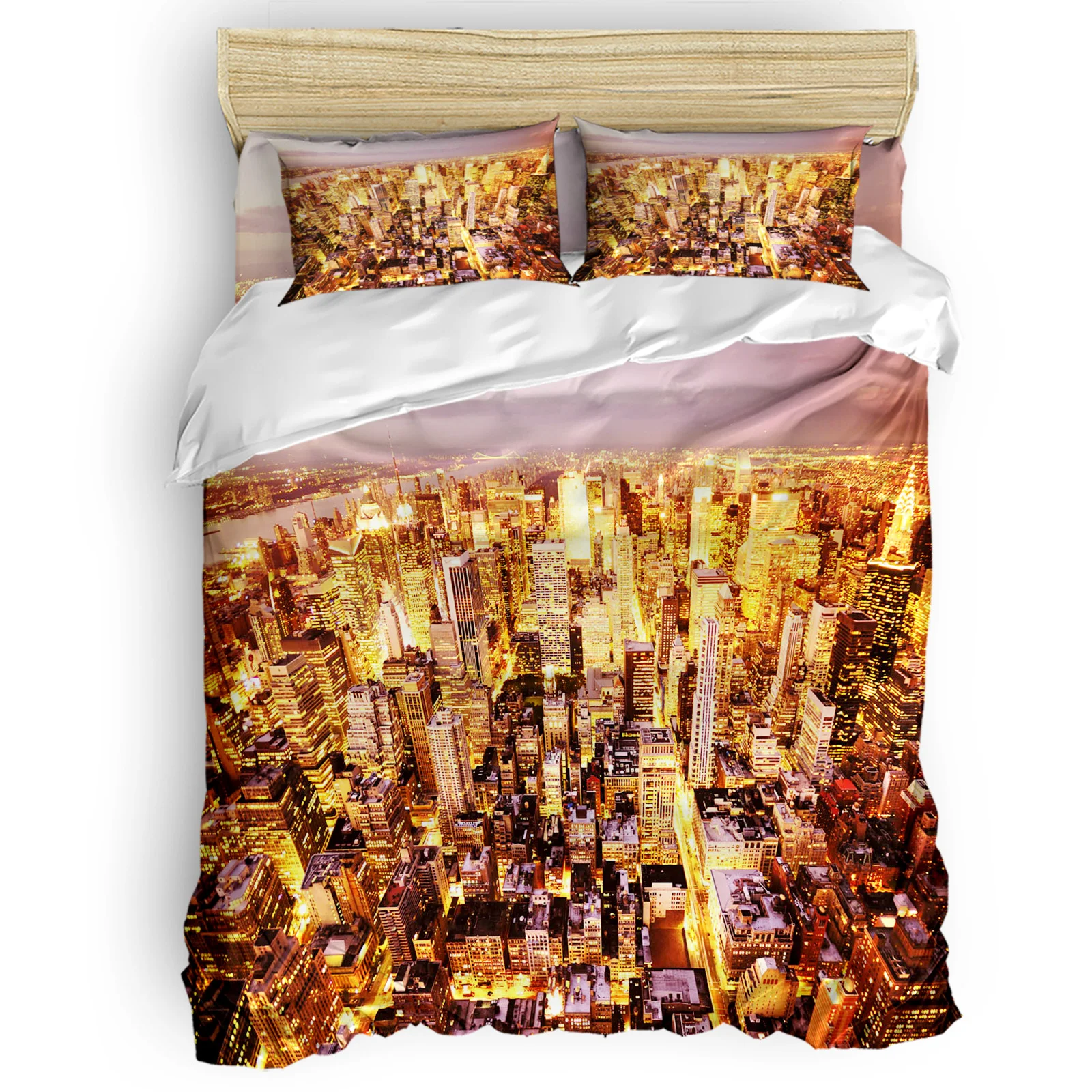 City Night View Sun Twilight Sky Street Lights Comfortable Household Goods Bedroom Bed Luxury Duvet Cover 2/3/4 Pieces
City Night View Sun Twilight Sky Street Lights Comfortable Household Goods Bedroom Bed Luxury Duvet Cover 2/3/4 Pieces