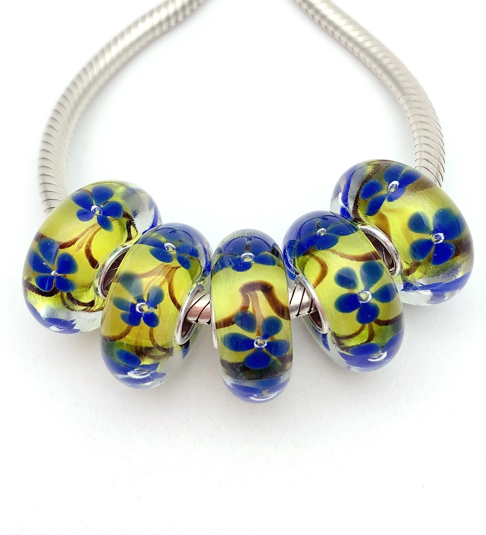 YG198 5X 100% Authenticity S925 Sterling Silver Beads Murano Glassbeads Bead Fit European Charms Bracelet Diy Jewelry Lampwork
YG198 5X 100% Authenticity S925 Sterling Silver Beads Murano Glassbeads Bead Fit European Charms Bracelet Diy Jewelry Lampwork