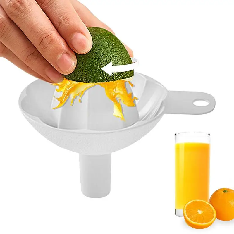 

Manual Fruit Juicer Lemon Squeezer With Strainer Hand Press Juicer Tool Rotation Press Non-slip Lime Orange Squeezer