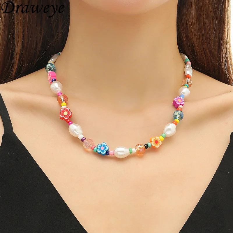 Draweye Coorful Beads Bohemia Cute Neckleaces for Women Luxury Quality Cute Chokers Jewelry Ins Fashion Round Necklace
Draweye Coorful Beads Bohemia Cute Neckleaces for Women Luxury Quality Cute Chokers Jewelry Ins Fashion Round Necklace