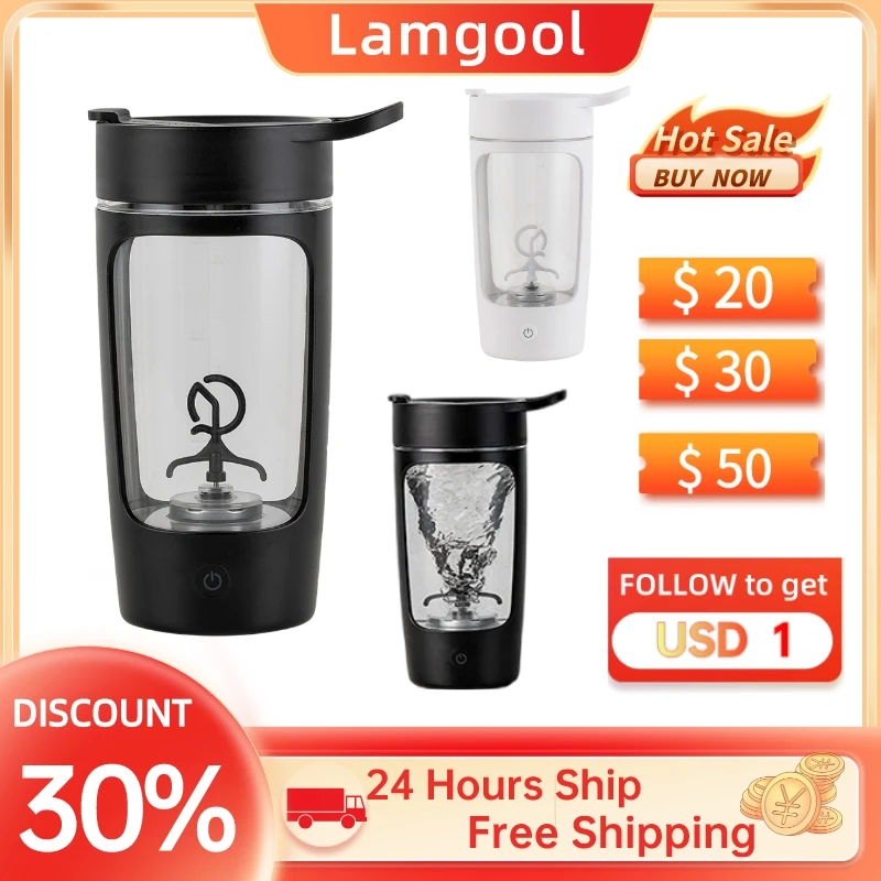650Ml Electric Protein Shaker Bottle Usb Rechargeable Whey Protein Powder Stirring Cup Sports Fitness Gym Outdoor Travel Bottle
650Ml Electric Protein Shaker Bottle Usb Rechargeable Whey Protein Powder Stirring Cup Sports Fitness Gym Outdoor Travel Bottle