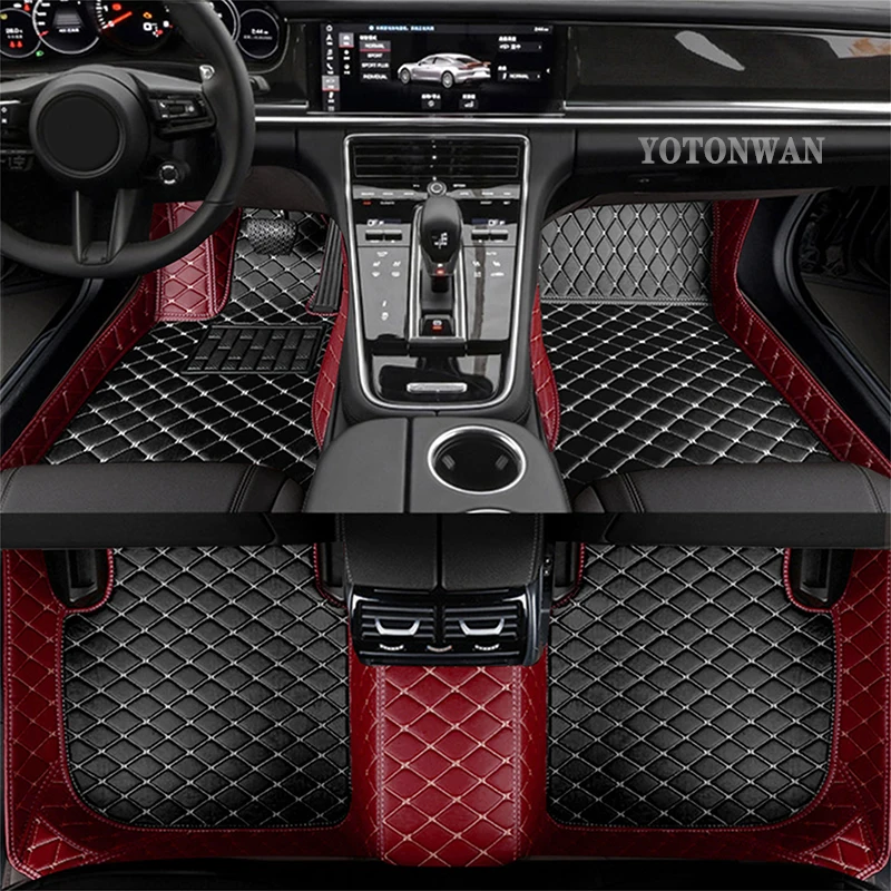 

YOTONWAN Custom Leather Car Foor Mat 100％ For Renault All Models Captur Logan Kadjar Trafic Scenic Armrest Megane Car Accessory