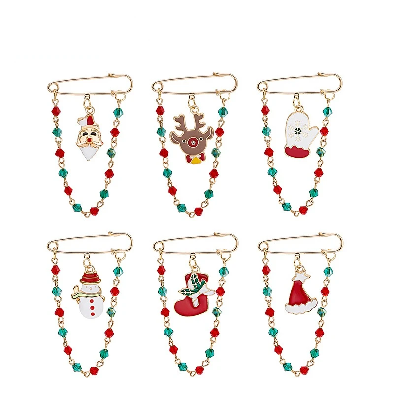 VSnow Exquisite Christmas Multicolor Enamel Santa Claus Elk Snowman Brooch for Women Paper Gloves Tassel Beaded Brooch Jewelry
VSnow Exquisite Christmas Multicolor Enamel Santa Claus Elk Snowman Brooch for Women Paper Gloves Tassel Beaded Brooch Jewelry
