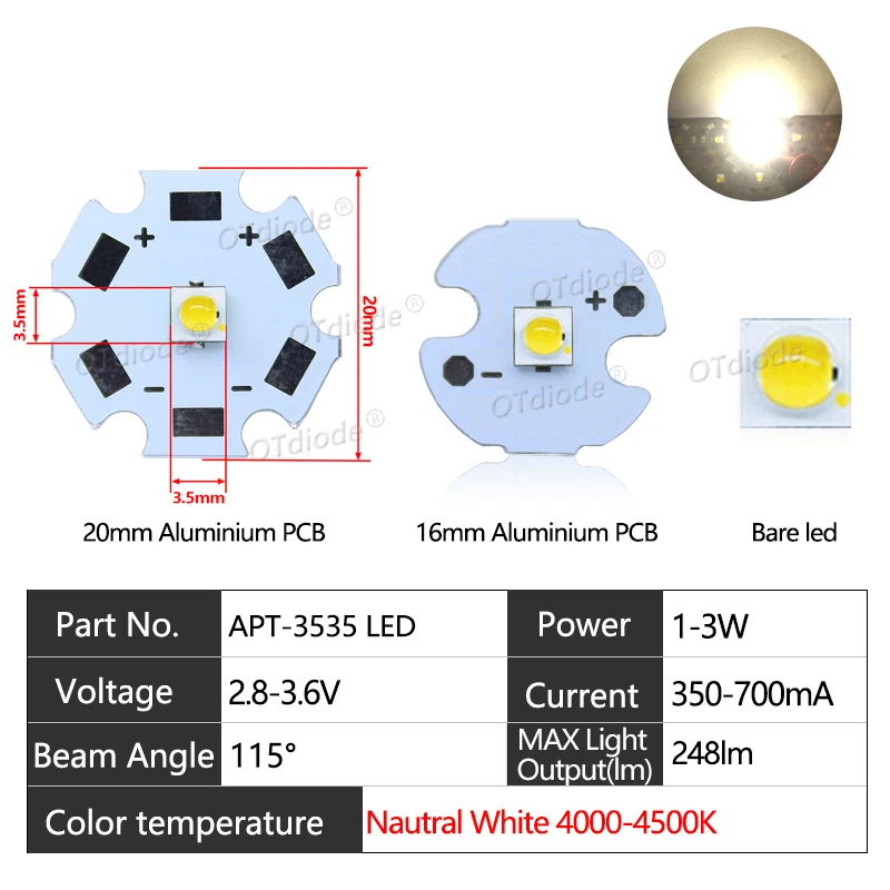 Высокая мощность светодиодный 3 Вт 1 Вт 3535 XPE чип холодный теплый белый УФ Королевский синий Глубокий красный зеленый IR RGBW 365 395 410 660nm 450 730 940nm Bead
Высокая мощность светодиодный 3 Вт 1 Вт 3535 XPE чип холодный теплый белый УФ Королевский синий Глубокий красный зеленый IR RGBW 365 395 410 660nm 450 730 940nm Bead