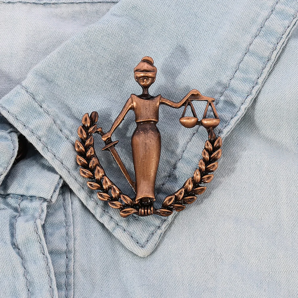 

Creative Libra Zodiac Brooches for Women Metal Party Banquet Brooch Fashion Clothing Accessories Vintage Pins Gifts