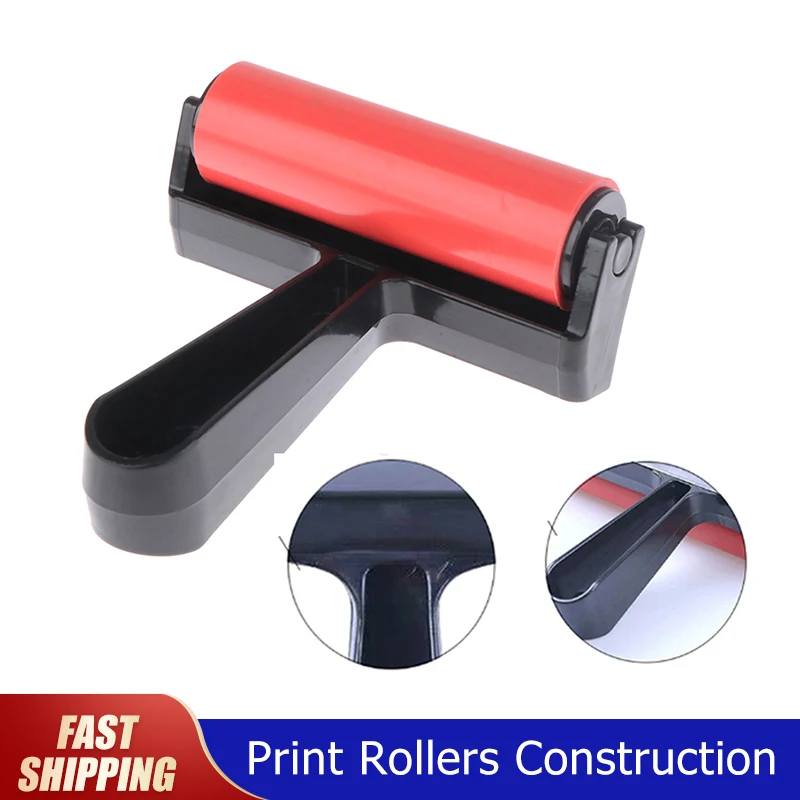 Printmaking Rubber Roller Soft Brayer Craft Projects Ink and Stamping Tools Print Rollers Construction Hand Tool 10cm
Printmaking Rubber Roller Soft Brayer Craft Projects Ink and Stamping Tools Print Rollers Construction Hand Tool 10cm