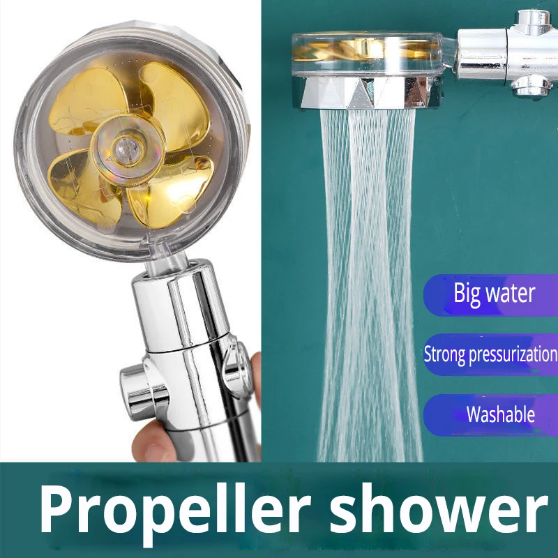 Rainfall Turbo Fan Shower Head 360 Rotating High Pressure Water Saving Handheld Shower Turbocharged Spray Nozzle Bath Accessory
Rainfall Turbo Fan Shower Head 360 Rotating High Pressure Water Saving Handheld Shower Turbocharged Spray Nozzle Bath Accessory