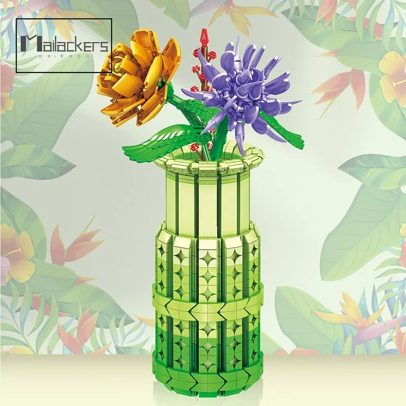 Creative Romantic Bouquet Flower Vase Garden Home Decoration Plant Assembly Building Blocks Classic Model Bricks Sets Kids Kit
Creative Romantic Bouquet Flower Vase Garden Home Decoration Plant Assembly Building Blocks Classic Model Bricks Sets Kids Kit