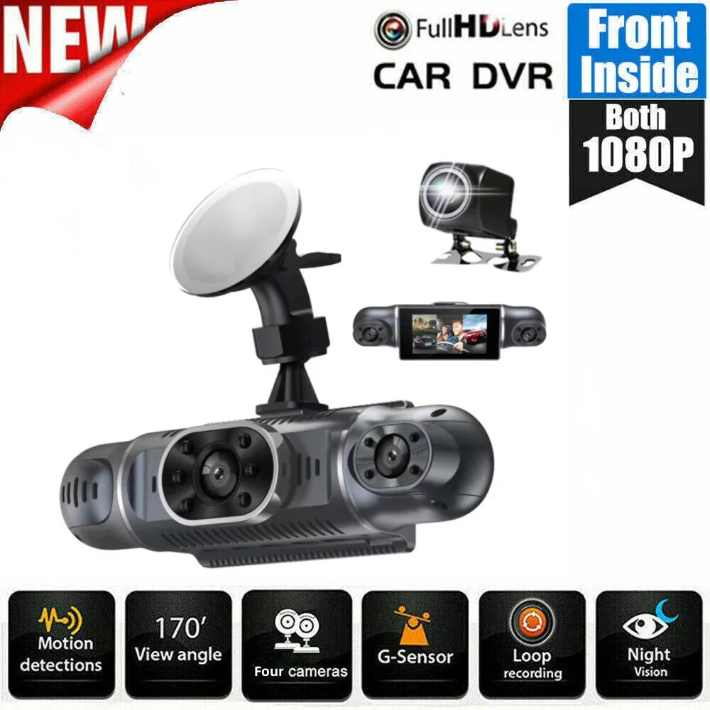 Car Dash Cam 4 Channel Driving Camera With32GB Memory Card FHD 1080P Front Left Right Rear With WiFi Night Vision Loop Recording 
Car Dash Cam 4 Channel Driving Camera With32GB Memory Card FHD 1080P Front Left Right Rear With WiFi Night Vision Loop Recording