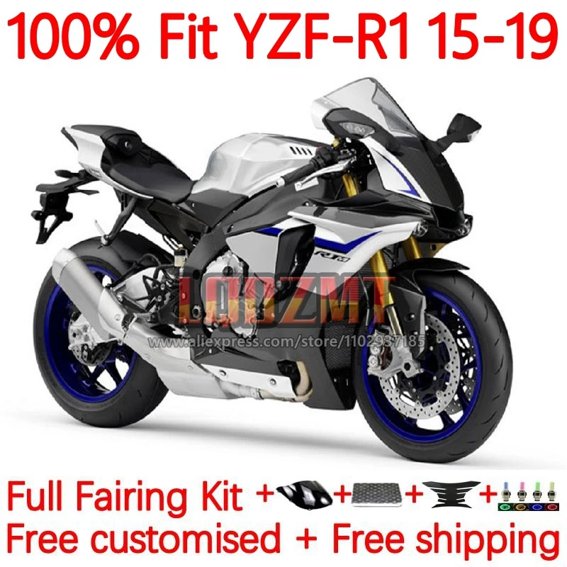 Injection Fairing For YAMAHA YZF-R1 YZF R1 R 1 YZFR1 2015 2016 2017 2018 2019 YZF1000 15 16 17 18 19 Frame 29No.17 Silver black
Injection Fairing For YAMAHA YZF-R1 YZF R1 R 1 YZFR1 2015 2016 2017 2018 2019 YZF1000 15 16 17 18 19 Frame 29No.17 Silver black
