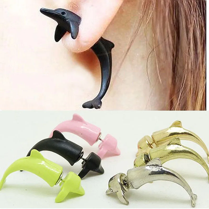 New Hot Selling Animal Piercing Earrings Cute Three-dimensional Dolphin Studs For Women Jewelry Accessories Factory Wholesale
New Hot Selling Animal Piercing Earrings Cute Three-dimensional Dolphin Studs For Women Jewelry Accessories Factory Wholesale