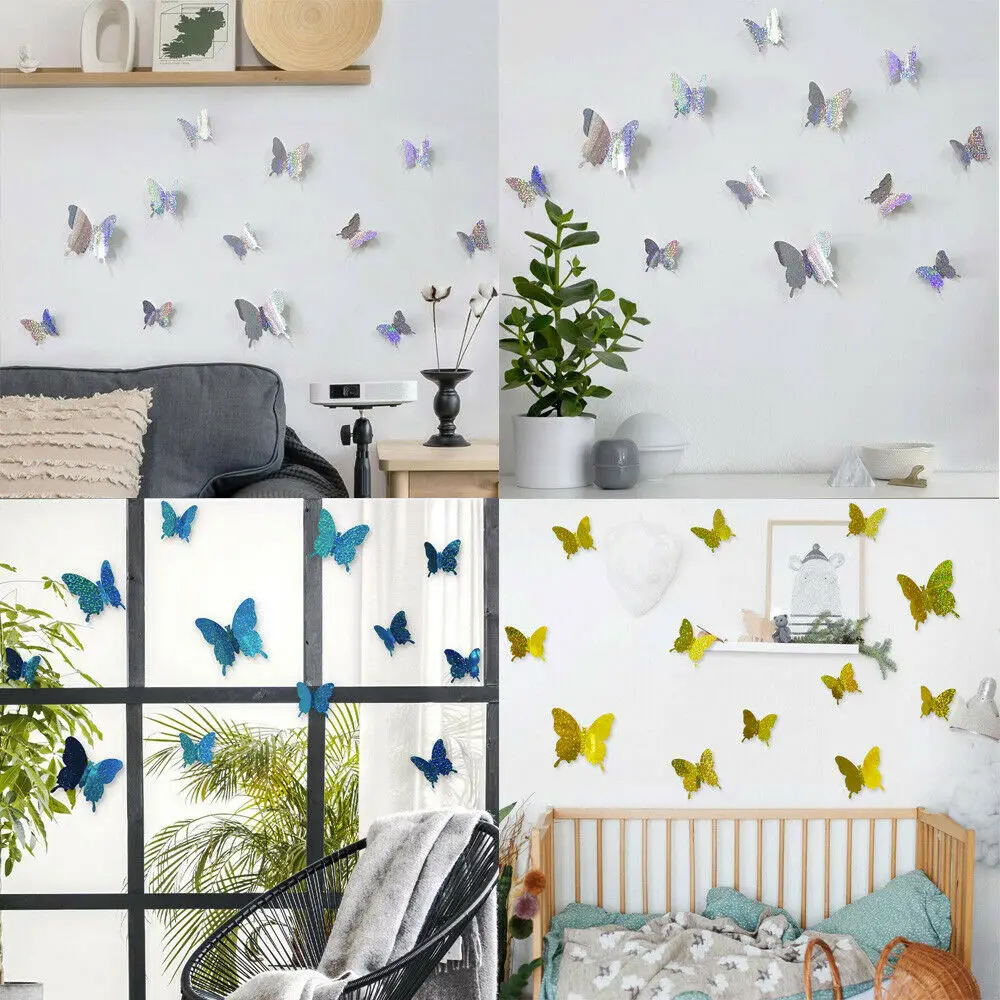 12Pcs 3D Wall Stickers Hollow Rose gold/Golden/Silver Butterfly Wall Stickers DIY Art Home Decor Wall Decals Wedding decoration
12Pcs 3D Wall Stickers Hollow Rose gold/Golden/Silver Butterfly Wall Stickers DIY Art Home Decor Wall Decals Wedding decoration