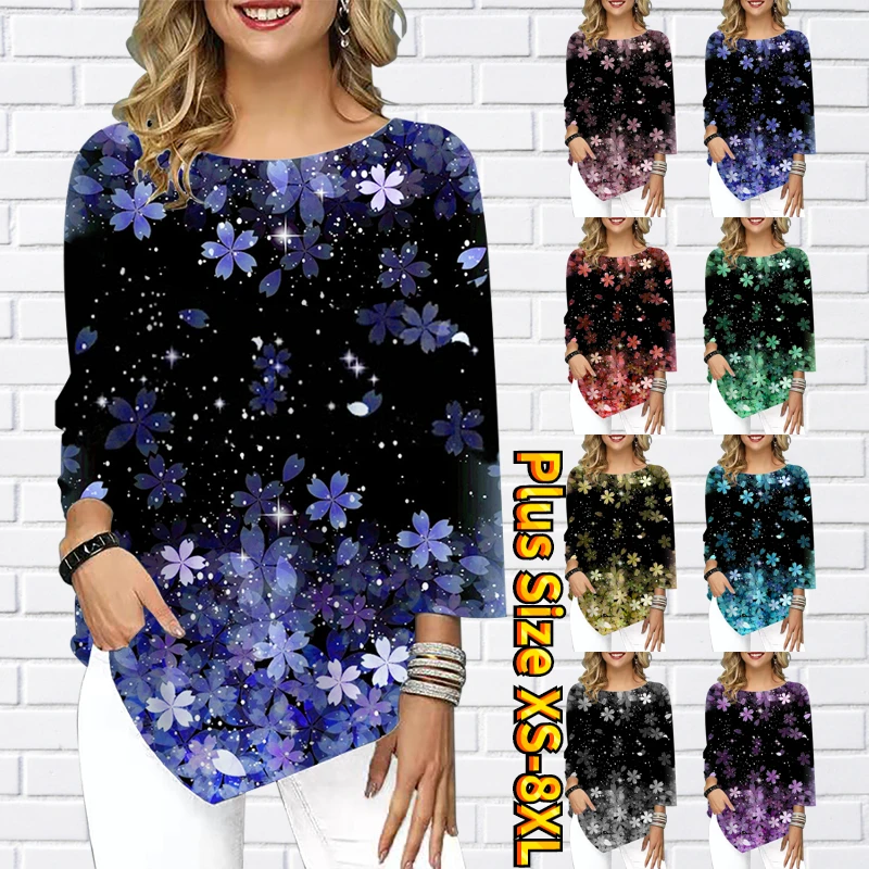 2022 Summer Women's Fashion Casual Blouse Floral Print Irregular Short Sleeve Everyday Street Style T-shirt Three Quarter Sleeve 
2022 Summer Women's Fashion Casual Blouse Floral Print Irregular Short Sleeve Everyday Street Style T-shirt Three Quarter Sleeve