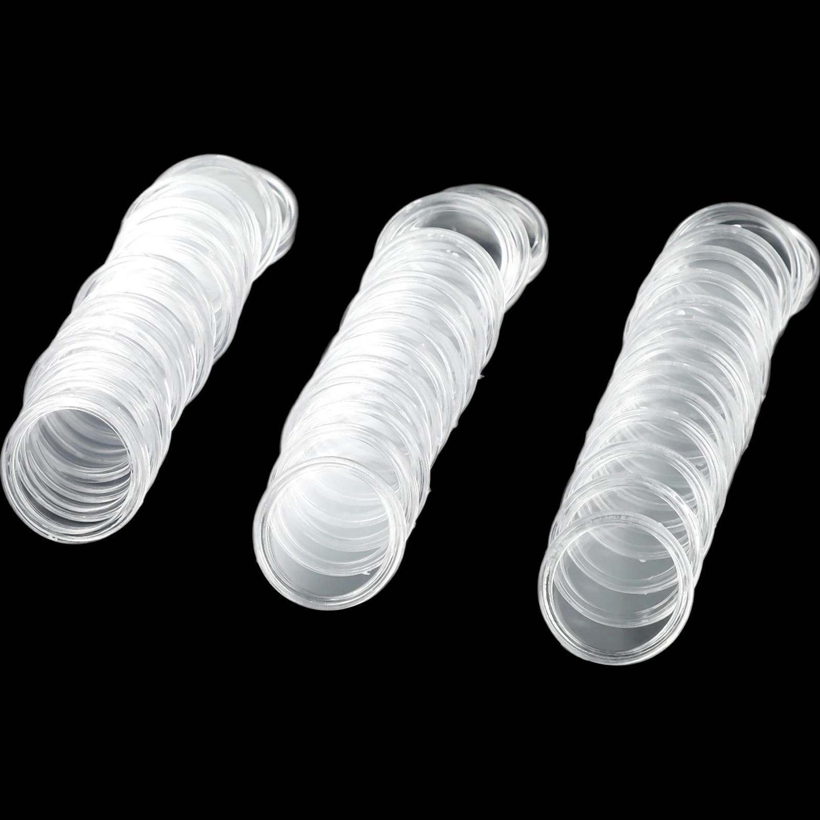 100PCS Coin Holder 21mm Transparent Plastic Round Coin Capsules Storage Display Cases Coin Collecting Box Protection Case
100PCS Coin Holder 21mm Transparent Plastic Round Coin Capsules Storage Display Cases Coin Collecting Box Protection Case