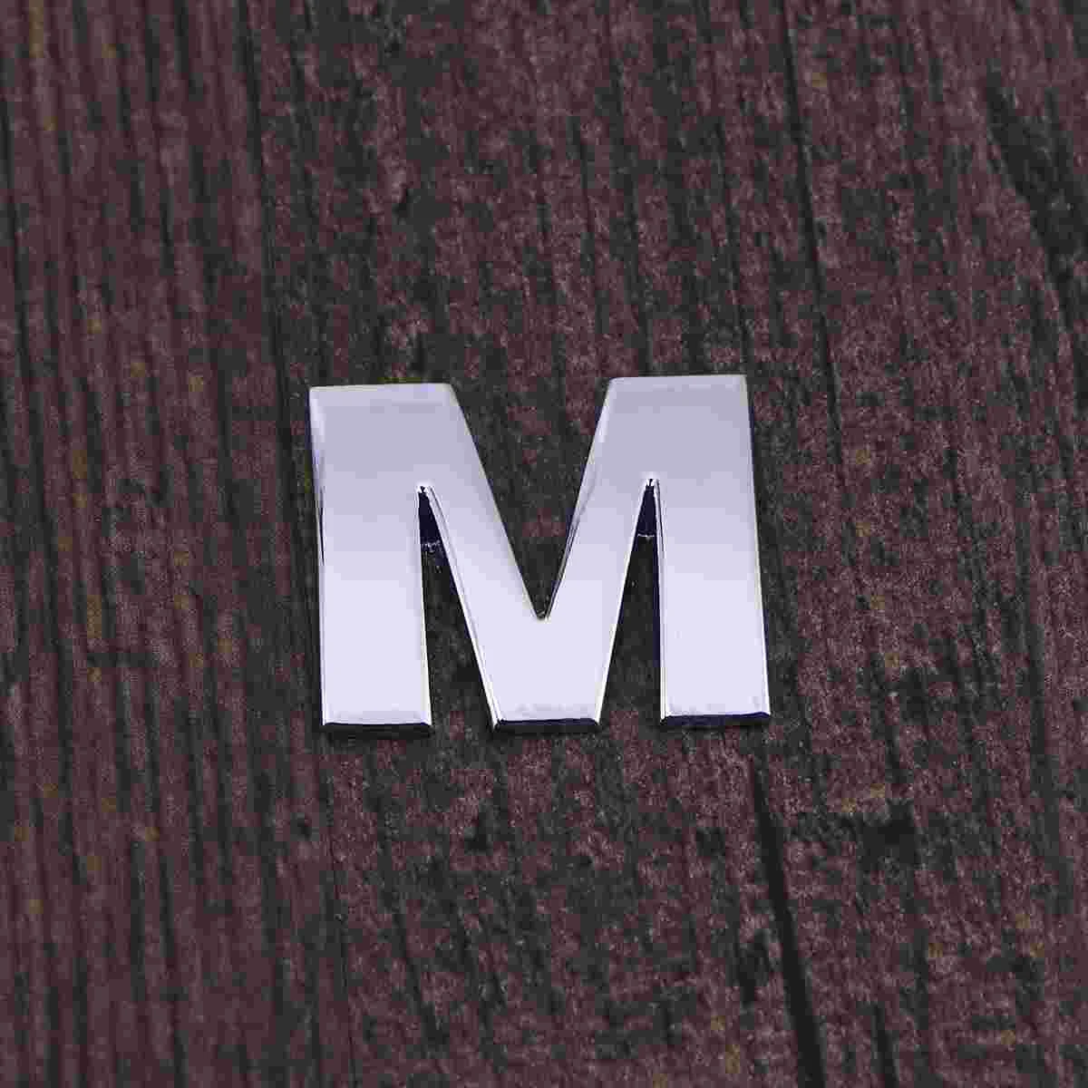 3D DIY Metallic Alphabet Car Sticker Car Emblem Letter Badge Decal - M (Silver) 
3D DIY Metallic Alphabet Car Sticker Car Emblem Letter Badge Decal - M (Silver)