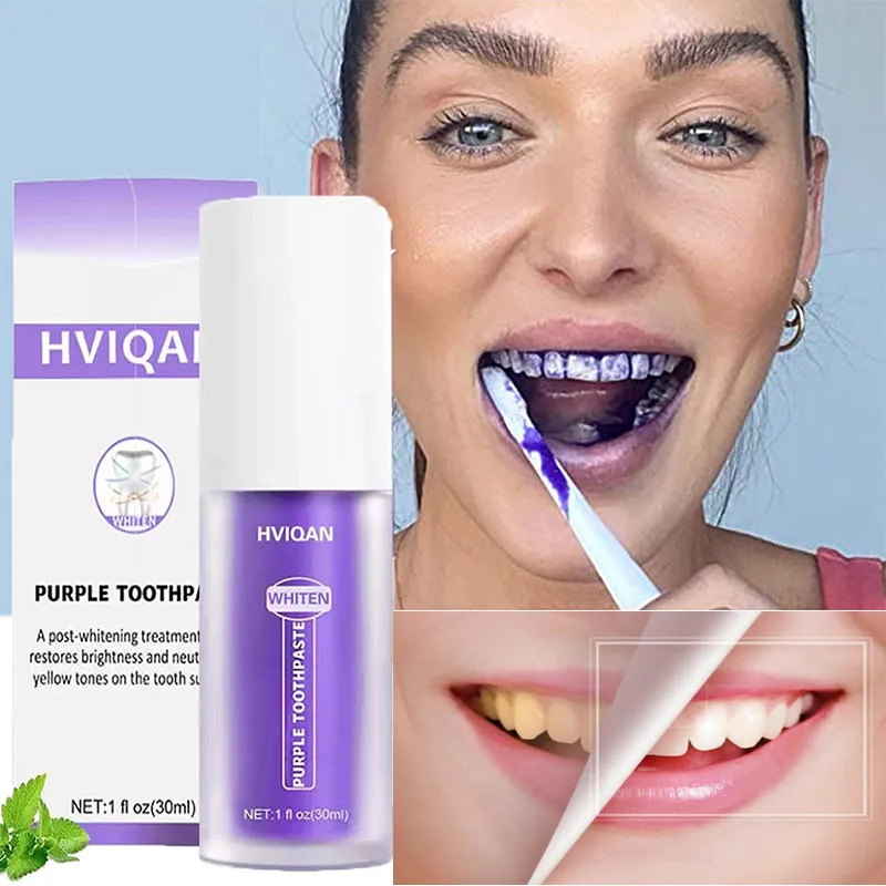 

Оригинальная фиолетовая зубная паста V34, зубная паста для чистки зубов, отбеливание, уход за зубами, зубная паста, уменьшение пожелтения, чистка полости рта