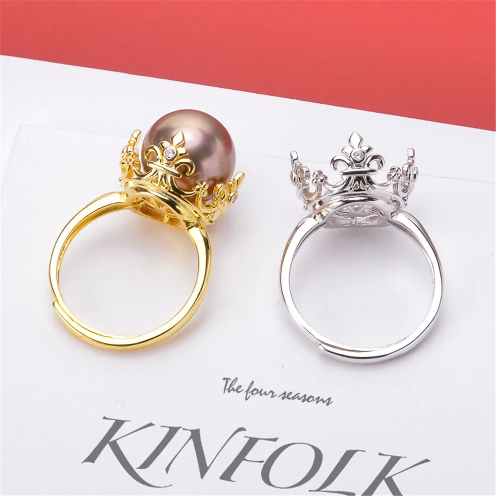 S925 Sterling Silver Pearl Ring Settings Blank/Base For DIY Adjustable Ring Jewelry Making Accessories Suitable for 12-14mm Bead
S925 Sterling Silver Pearl Ring Settings Blank/Base For DIY Adjustable Ring Jewelry Making Accessories Suitable for 12-14mm Bead