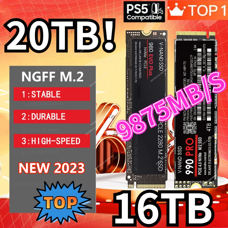 Mass Storage M.2 SSD NVME 1TB 4TB 16TB Solid State Drive Disk High Speed M.2 2280 PCIe 3.0 Internal Hard Disk For Laptop Desktop
Mass Storage M.2 SSD NVME 1TB 4TB 16TB Solid State Drive Disk High Speed M.2 2280 PCIe 3.0 Internal Hard Disk For Laptop Desktop