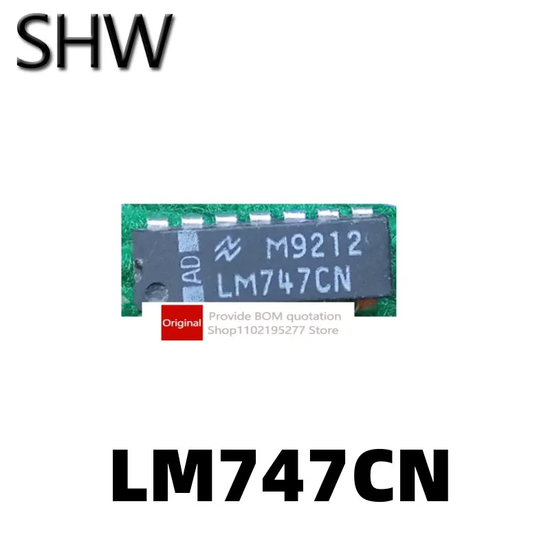1 шт. LM747CN встроенный DIP-14 Двойной рабочий усилитель
1 шт. LM747CN встроенный DIP-14 Двойной рабочий усилитель
