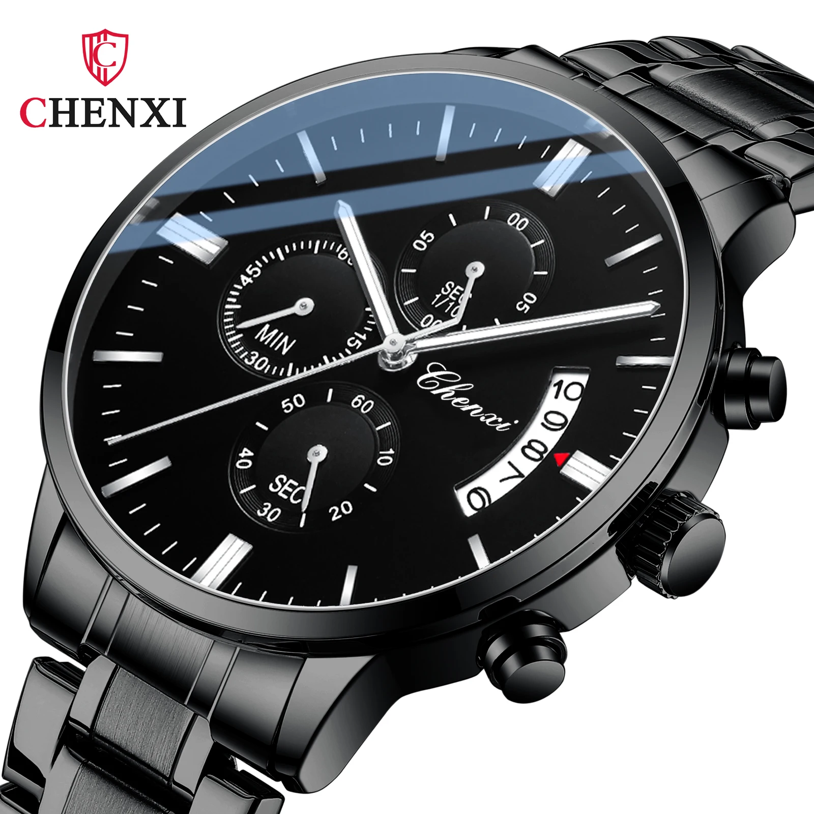 CHENXI 907 G Quartz High Quality Men Watches Business Stainless Steel Band 30M Waterproof Date Wristwatches Relogio
CHENXI 907 G Quartz High Quality Men Watches Business Stainless Steel Band 30M Waterproof Date Wristwatches Relogio