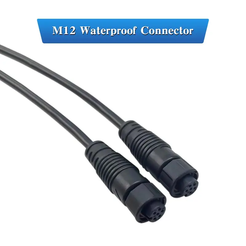 

Водонепроницаемый соединительный кабель M12, 10 шт./комплект, IP68, 3 контакта, 6 контактов, женский, светодиодная вилка, провод