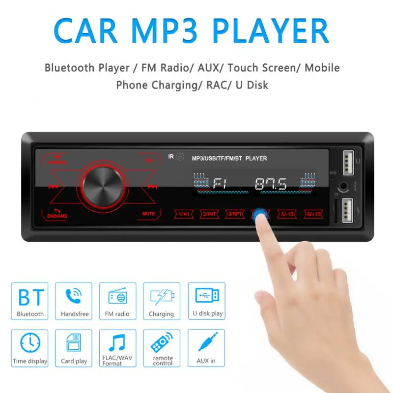 Single 1DIN In-Dash Car Radios Stereo Remote Control Digital BT Audio Music Stereo Car Radio Mp3 Player With 2 USB Port
Single 1DIN In-Dash Car Radios Stereo Remote Control Digital BT Audio Music Stereo Car Radio Mp3 Player With 2 USB Port