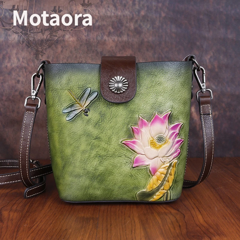 MOTAORA 2022 New Women Shoulder Bags Top Layer Leather Relief Flower Handmade Ladies Crossbody Bucket Luxury Designer Bag Small
MOTAORA 2022 New Women Shoulder Bags Top Layer Leather Relief Flower Handmade Ladies Crossbody Bucket Luxury Designer Bag Small