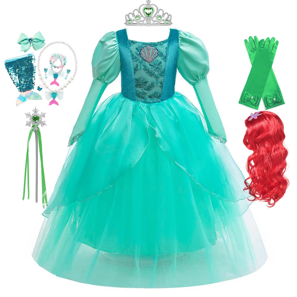 Kids Ariel Princess Mermaid Dress Little Girls Embroidery Ball Gown Children Princess Pageant Luxury Clothes Christmas Fancy
Kids Ariel Princess Mermaid Dress Little Girls Embroidery Ball Gown Children Princess Pageant Luxury Clothes Christmas Fancy